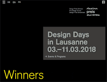 Tablet Screenshot of designpreis.ch